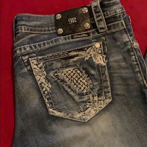 Miss me jeans 33 waist 32 length- Straight leg